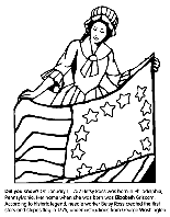 Betsy Ross coloring page