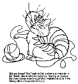 Cheshire Cat coloring page