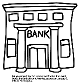 First US Bank coloring page