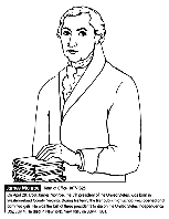 U.S. President James Monroe coloring page