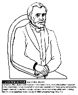 U.S. President Ulysses S. Grant coloring page