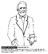 U.S. President Rutherford Hayes coloring page