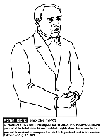 U.S. President Warren Harding coloring page