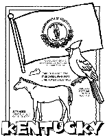 Kentucky coloring page