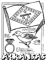 Arkansas coloring page