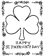 Shamrock coloring page