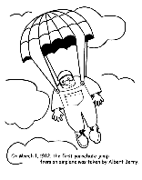 First Parachute Jump coloring page