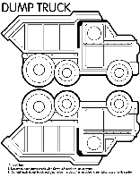 Dump Truck Box coloring page