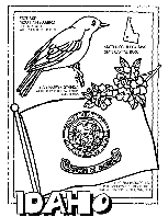 Idaho coloring page