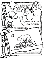 California coloring page