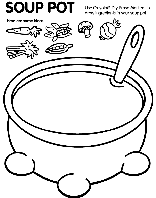 Soup Pot coloring page