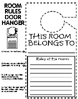 Room Rules coloring page