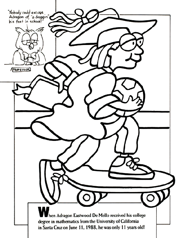 Young Math Scholar coloring page