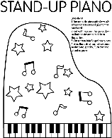 Stand Up Piano coloring page