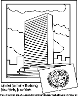 United Nations Building coloring page