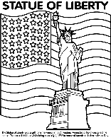 Statue of Liberty coloring page