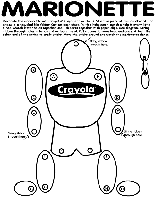 Marionette coloring page