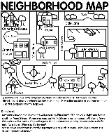 Neighborhood Map coloring page