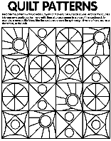 Quilt Patterns coloring page