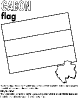 Gabon coloring page