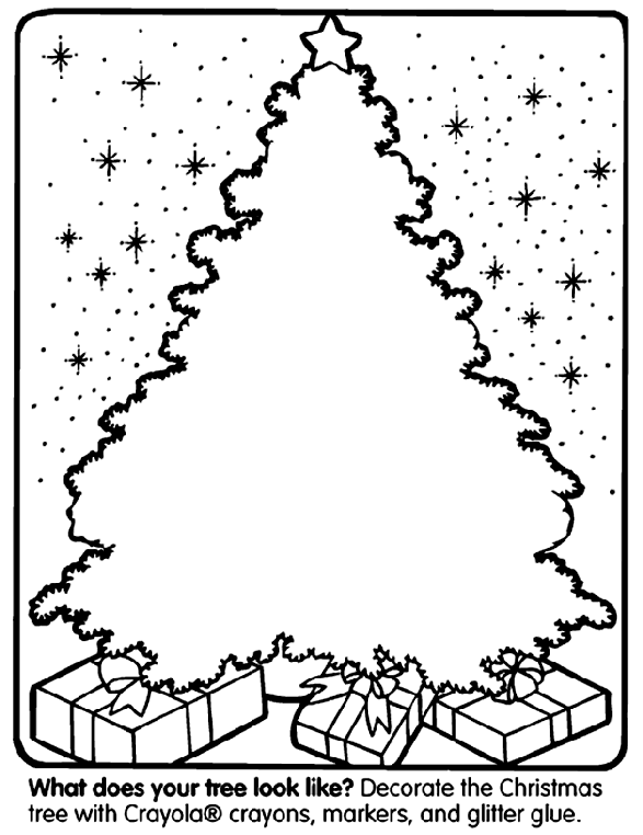 Christmas Tree coloring page