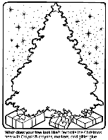 Christmas Tree coloring page