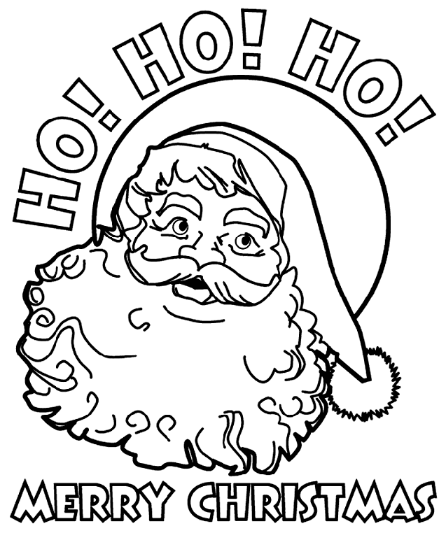 Christmas Santa coloring page