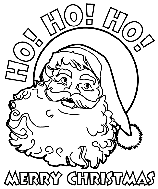 Christmas Santa coloring page