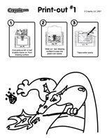 Dragon Sneeze coloring page