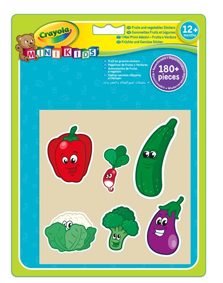 Stickers géants Mini kids fruitds et légumes