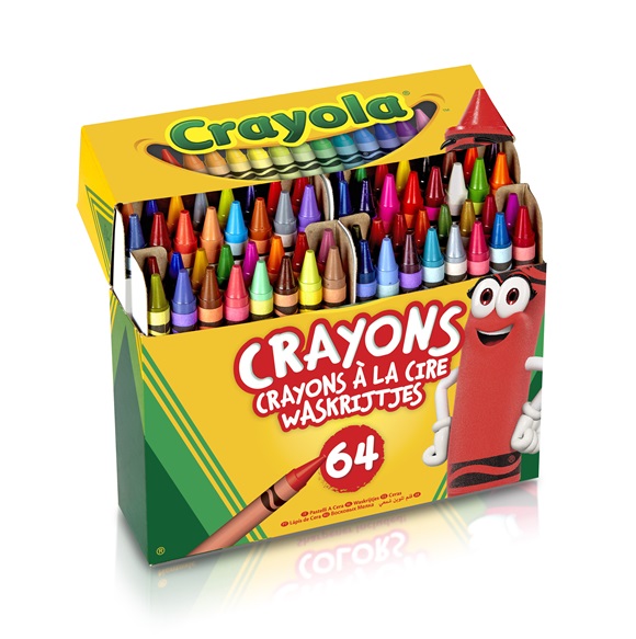 64 crayons de cire Crayola