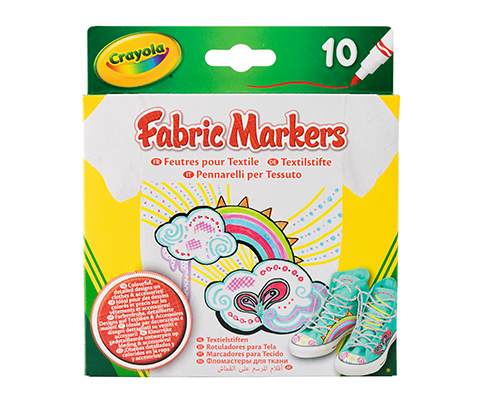 Crayola fabric markers kleding versieren